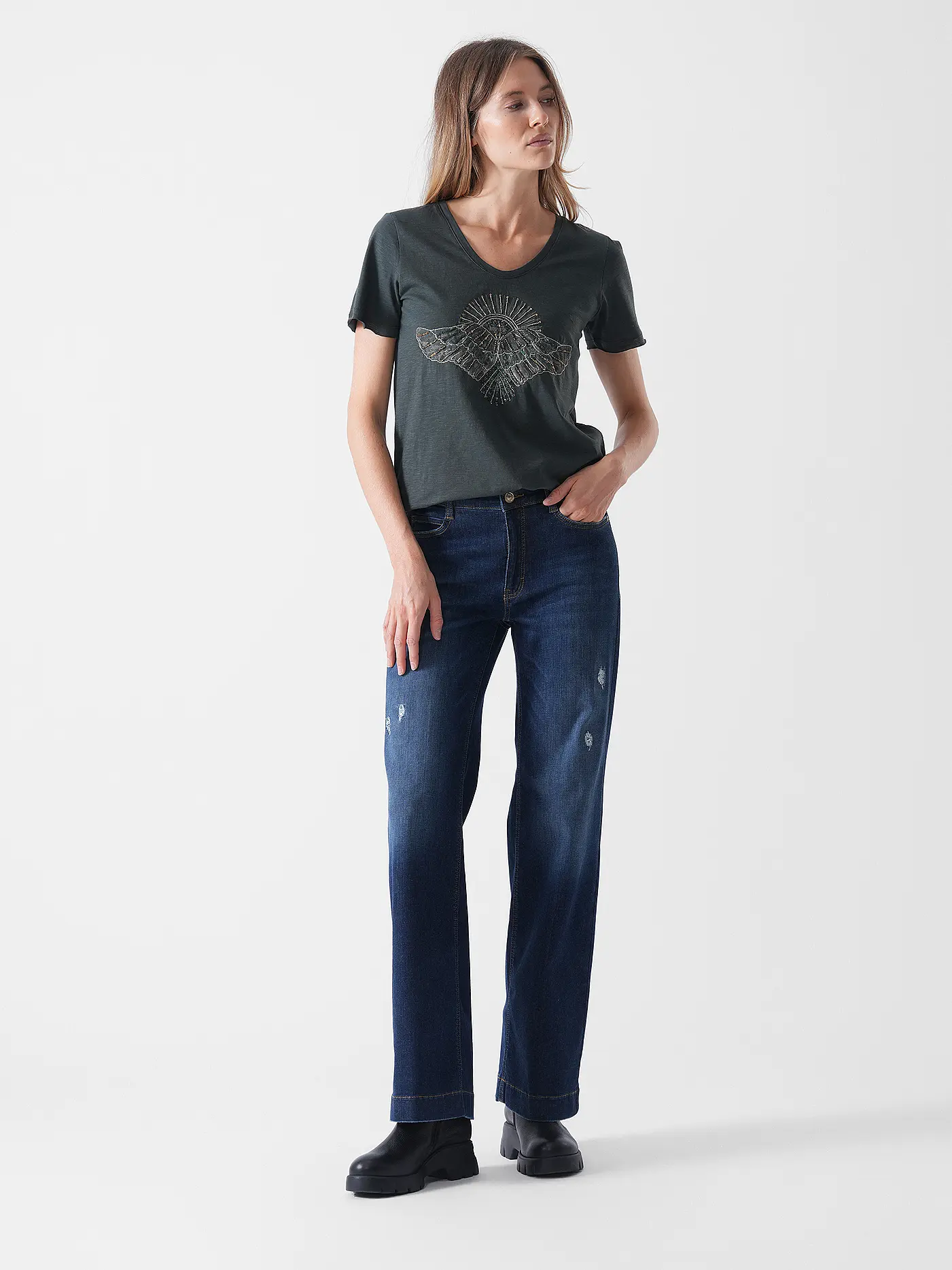 MOS MOSH | T-Shirt MMNADINEO | olive